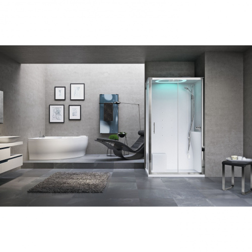 Душевая кабина Novellini Eon EON2P129DT1N-1AK 120х80 прямоугольная с крышей ориентация правая - фото 2