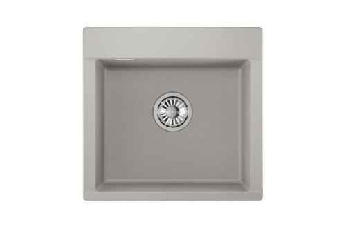 Кухонная мойка Granula 5201, БАЗАЛЬТ 52х50 цвет серый поверхность матовая - фото 2