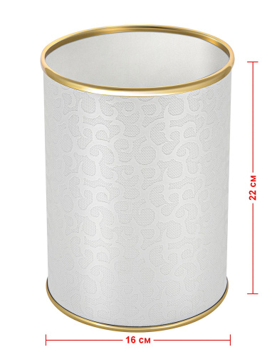 Ведро мусорное Geralis FLOWER M-FWG-B 3 л - фото 2