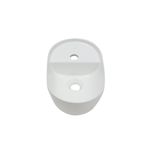 Раковина из сантехнического фарфора Melana 78352-805 42х27 накладная цвет белый 1 отверстие под смеситель - фото 4