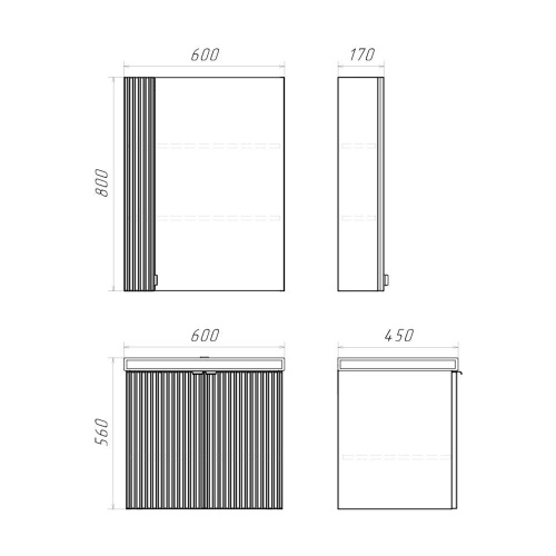Тумба с раковиной Comforty 00-00019238CF 60х45х56 - фото 2