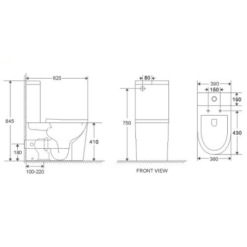 Унитаз напольный с бачком WeltWasser WW SALZBACH 011 GL-WT (10000011688) белый глянцевый с сиденьем микролифт безободковый смыв торнадо - фото 3