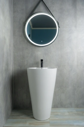 Раковина керамическая Gid Autonomo 81105 50х53 напольная цвет белый 1 отверстие под смеситель - фото 2