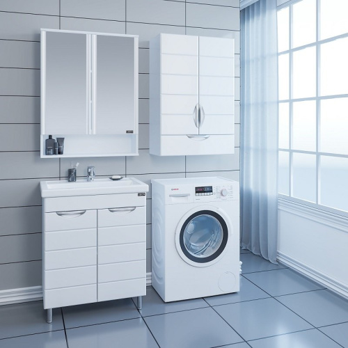 Шкаф СанТа Родос 406003 60х30х90 подвесной цвет белый - фото 2