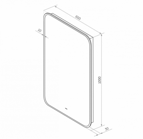 Зеркало в ванную Art&Max SIENA AM-Sie-600-1000-DS-F 60х100 - фото 4