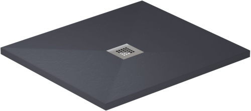 Душевой поддон Allen Brau Priority 8.31002-AM 90х90 искусственный камень черный без каркаса - фото 2