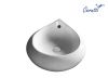 Раковина из сантехнического фарфора Cerutti SPA CR045E 50х50 накладная цвет белый без отверстий под смеситель