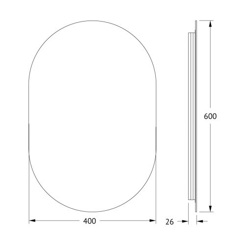 Зеркало в ванную Defesto OPTI DF 2901 40х60 - фото 2