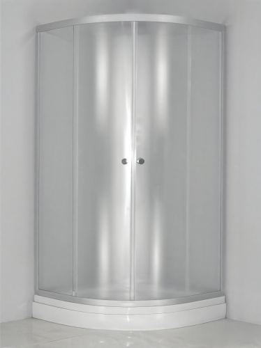 Душевой уголок River DON LIGHT 10000002918 90х90 стекло матовое профиль хром матовый без поддона - фото 4