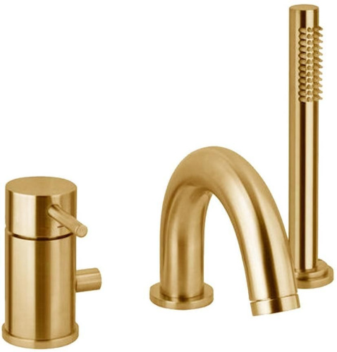 Смеситель Paffoni Light LIG047HGSP на борт ванны золото