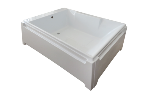 Ванна акриловая Royal Bath TRIUMPH RB665100K 180х120 пристенная прямоугольная с каркасом - фото 3