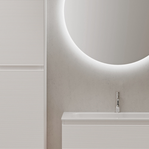 Тумба под раковину Sancos FOLK FL80W 79х45х50 подвесная цвет белый - фото 5