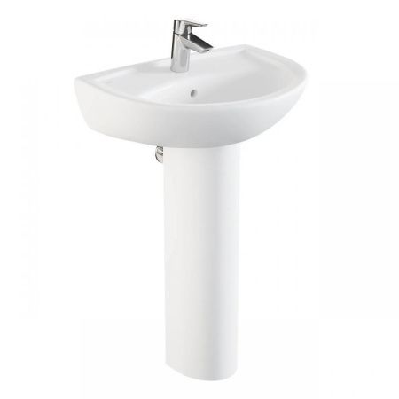 Раковина из сантехнического фарфора Vitra FIT 6894B099-1776 60х40 подвесная цвет белый 1 отверстие под смеситель