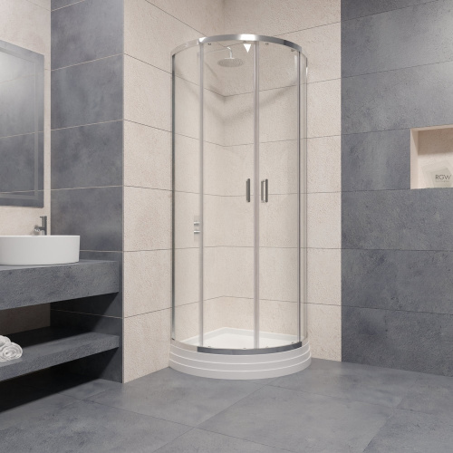 Душевой уголок RGW Passage 06085588-11 80х80 стекло прозрачное профиль хром глянцевый без поддона - фото 2