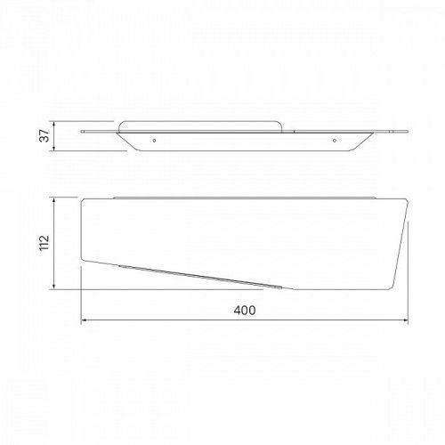 Полка в ванную комнату IDDIS Slide SLIBS00i44 - фото 2