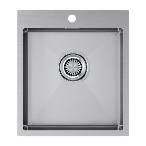 Кухонная мойка Paulmark VELTEN 45 PM804551-BS 45х51 цвет брашированная нержавеющая сталь поверхность матовая