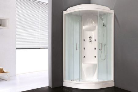 Душевая кабина Royal Bath НК RB100HK7-WT 100х100 четверть круга с крышей ориентация универсальная