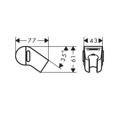Держатели для душа Hansgrohe WallStoris 27917670 - фото 2