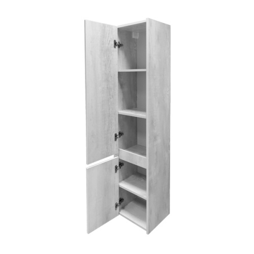 Шкаф-пенал Comforty Бремен 00004142376CF 35х32х160 подвесной цвет дуб белый - фото 5