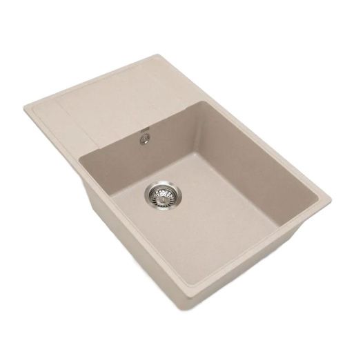 Кухонная мойка Grandex Aqua 600213 76х50 цвет бежевый поверхность матовая - фото 2