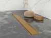 Душевой лоток Plumberia Selection PST IN-TILE PST90OB 90х5 золото