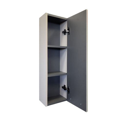 Шкаф-пенал Comforty Касабланка 00-00020084CF 25х18х80 подвесной цвет серый шелк - фото 4