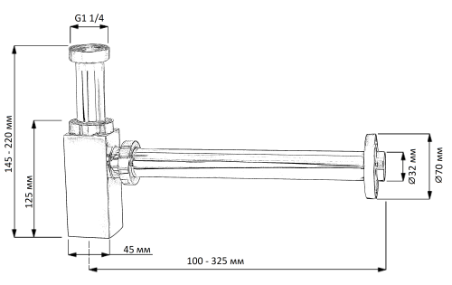 Сифон для раковины Creavit SF194 - фото 2