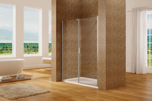 Душевая перегородка Aquanet Cinetic AE12-F-90H190U-CT 90х188 стекло прозрачное профиль хром глянцевый - фото 2