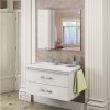 Тумба с раковиной Comforty Неаполь 00004139025CF 100х50 подвесная цвет белый