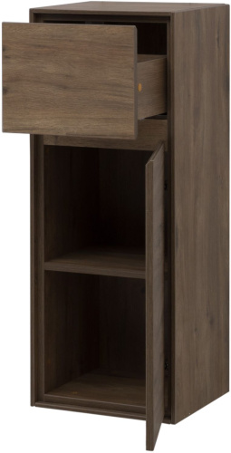 Шкаф-пенал Aquanet Милан 00339955 35х33х90 подвесной цвет темное дерево - фото 2