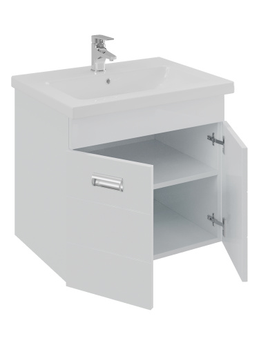 Тумба с раковиной Orange Таис TP2-TUW+RA 60х45х53 цвет белый - фото 3