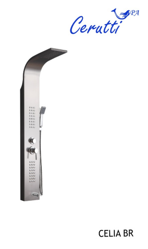 Душевая панель Cerutti SPA CT10405 прямоугольная настенная - фото 2