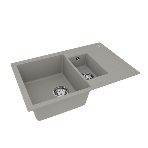Кухонная мойка LeMark Ramza 760 9910039 76х50 цвет серый поверхность матовая - фото 2