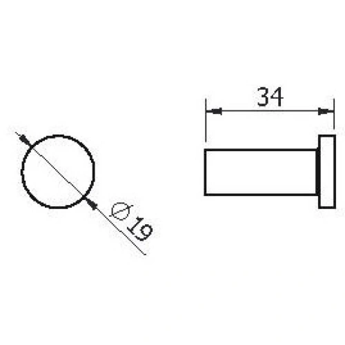 Крючок одинарный Langberger Accessories 70131A - фото 2