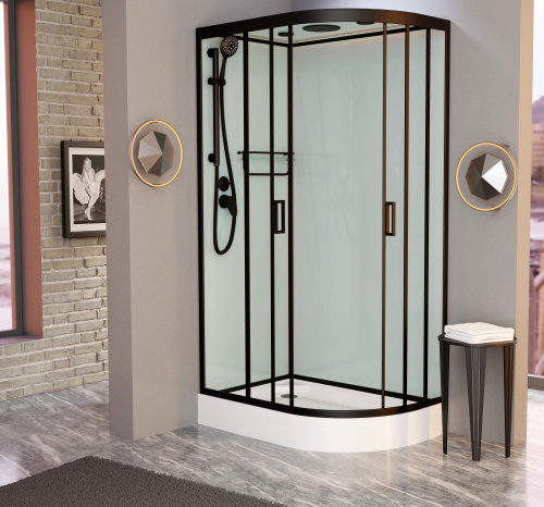 Душевая кабина Frank 814814 100х80 с крышей ориентация левая - фото 2