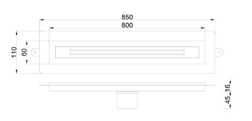 Душевой лоток Armadi Art 981-80-MG - фото 2