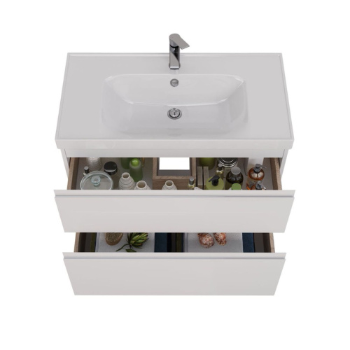 Тумба под раковину LeMark Veon LM01V90T 87х45х68 напольная/подвесная цвет белый - фото 3