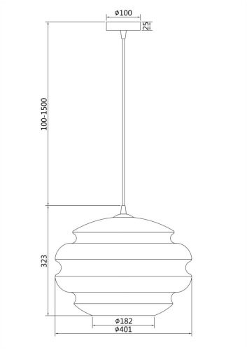 Светильник подвесной Maytoni Ruche Pendant P078PL-01BL - фото 4