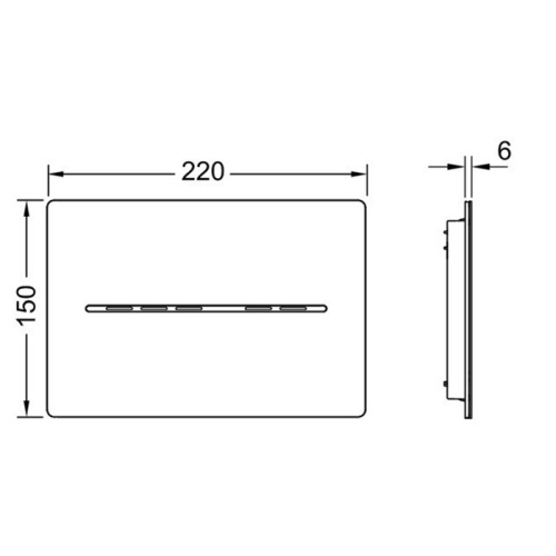 Панель смыва механическая Tece TECESolid 9240455 цвет черный - фото 2