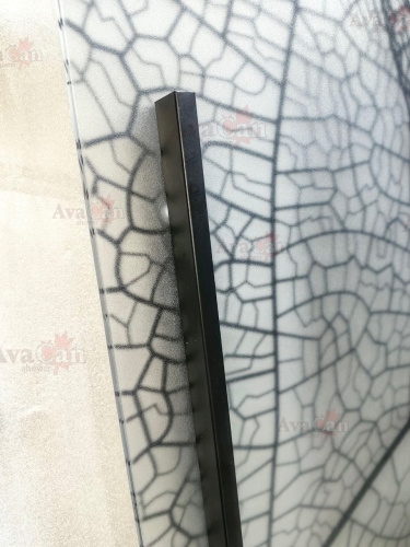 Душевая дверь AvaCan FB2-170MT 190х195 стекло матовое профиль черный - фото 5