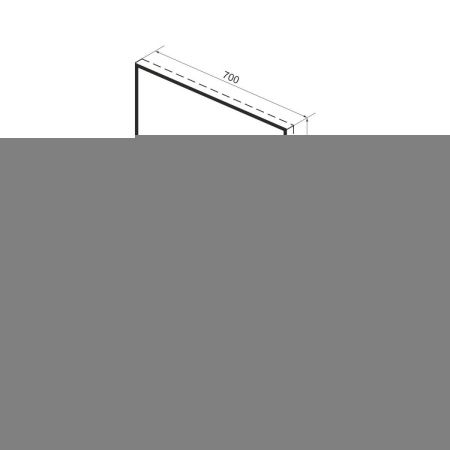 Зеркало Wellsee 7 Rays' Spectrum 172200720 70х120 подвесное
