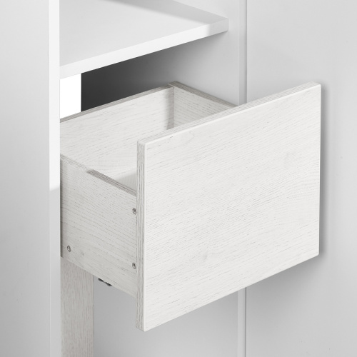 Шкаф-пенал Aquaton Сакура 1A219903SKW8R 33х33х176 подвесной цвет светлое дерево - фото 3