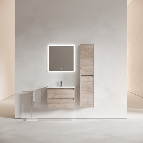 Тумба под раковину Sancos Libra LB70EG 69х45х50 подвесная цвет дуб галифакс натуральный - фото 2