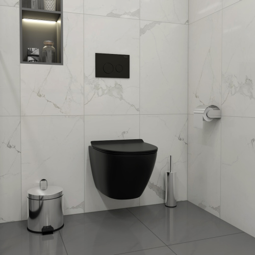 Клавиша смыва механическая Teymi Lina T70103BM цвет черный - фото 2