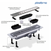 Душевой лоток PlastBrno DESIGN 4 SZA4650 70х5 хром