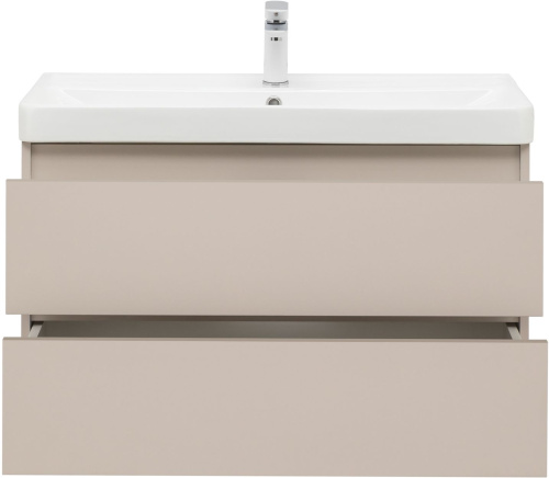 Тумба под раковину Aquanet Вега 2.0 00337944 89х46х50 подвесная цвет бежевый - фото 5