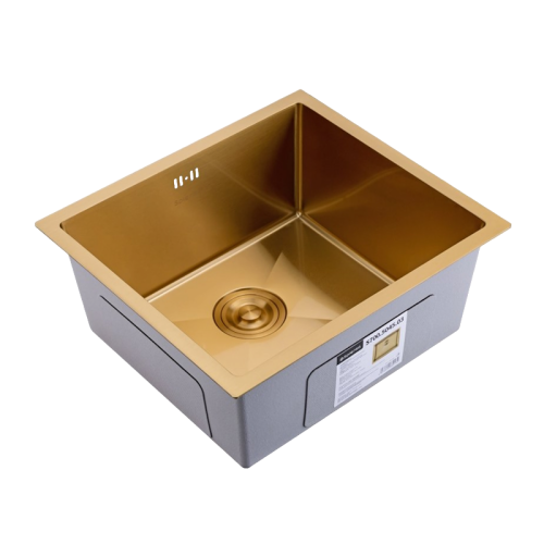 Кухонная мойка Splenka S700.5045.03 50х45 цвет золотой сатин поверхность матовая - фото 2