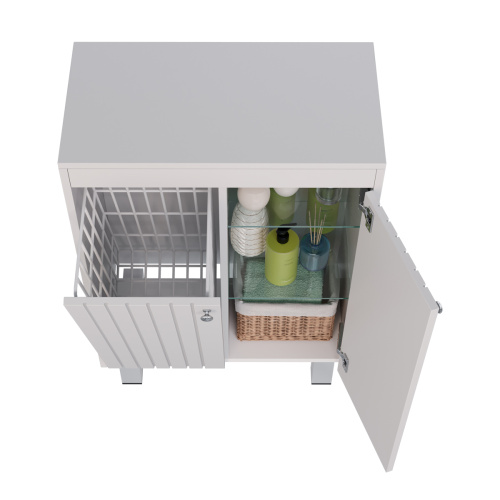 Шкаф LeMark Romance LM07R35N-SH 60х33х75 напольный/подвесной цвет белый - фото 5