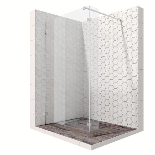 Душевая перегородка Ambassador Walk-in 15031108 120х200 стекло прозрачное профиль хром глянцевый