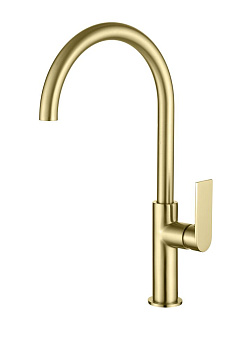 Смеситель для кухни AQG Alpha 05SOA500OC на столешницу золото матовое